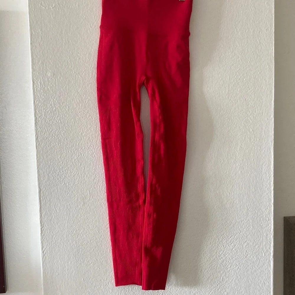 Fabletics Bold Red SculptKnit Leggings - Picture 2 of 5